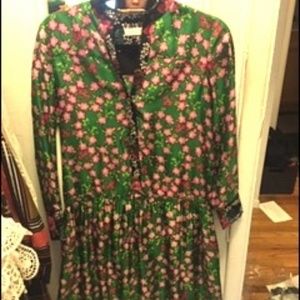 Floral Sandro Drop-Waist Dress